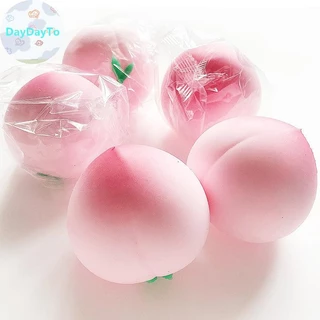 DayDayTo Anti-stress Peach Toys Slow Rising Fruit Squeeze Funny Stress Reliever ลดความดัน Prop TH