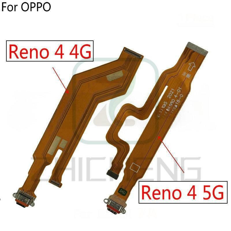 ชาร์จ Usb Charger Port Board flex Cable Replacement สําหรับ Oppo Reno 4 4G 5G