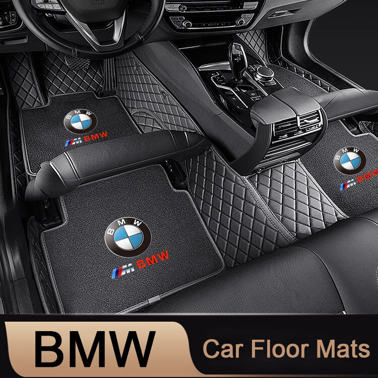 Xm-new สําหรับ BMW F30 E60 F10 E90 735 X6 X6M 218I 730LI M5 Z4 330I 330E เสื่อรถ, full-surrounded universal พรมปูพื้น, พรมรถยนต์, พรมตกแต่งภายในรถยนต์, พรม-ประเภท