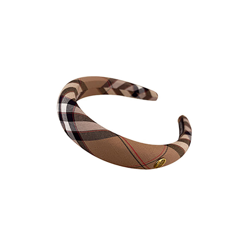 Mouga/ฤดูใบไม้ร่วงฤดูหนาว Preppy สไตล์รูปแบบแถบคาดศีรษะ High-End Western สไตล์แฟชั่น All-Match ความดันผมแถบคาดศีรษะสูง - รูปที่ 7