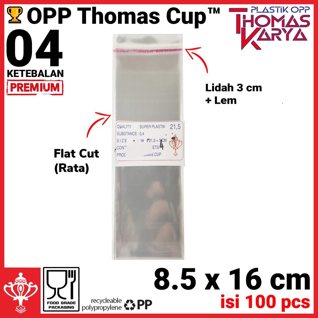 พลาสติก ตรงกันข้าม 8.5x16 ไทยค บรรจุ100ถุงใสสําหรับบรรจุภัณฑ์แก้วคําเชิญขนมปังหวานอุปกรณ์ซีลกาว