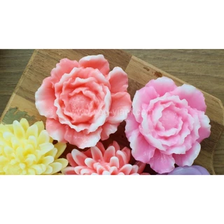 พิมพ์ฟองดอง 3มิติ คาเนชั่น ดอกใหญ่