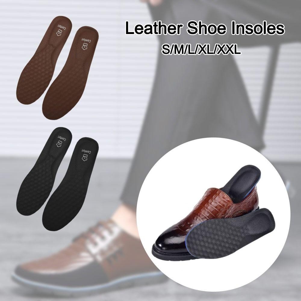 Lonmi 1 คู่รองเท้าหนัง Insoles, Arch สนับสนุน Deodorization Cowhide รองเท้า Pad, อัพเกรด Comfort Shock-absord Insole รองเท้าวิ่งใส่