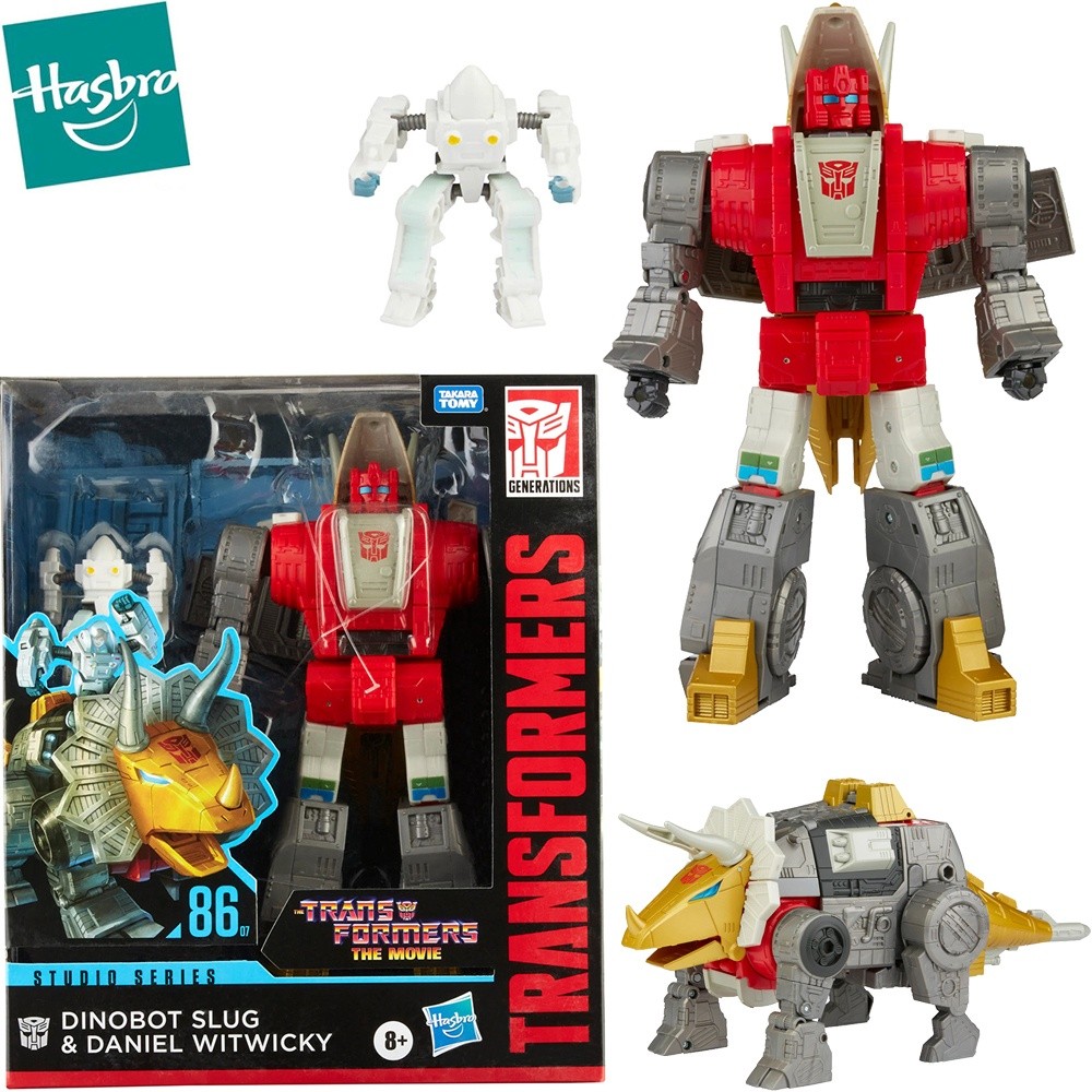 Hasbro Transformers Studio Series 86 Dinobot Slug and Daniel Witwicky Action Figure Robot Dinosaur C