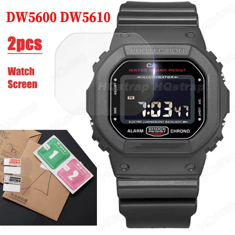 2/4/6/10/20pcs นาฬิกาป้องกันหน้าจอสําหรับ for Casio DW5600 DW5610 นาฬิกาสปอร์ต Clear Anti-Scratch ฟิล์มนุ่มนาฬิกาอุปกรณ์เสริม