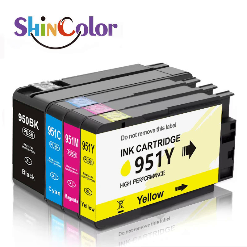Shincolor ตลับหมึกที่ใช้ร่วมกันได้950 951 XL 950XL สี951XL สำหรับ HP950XL สำหรับ HP Officejet Pro 86