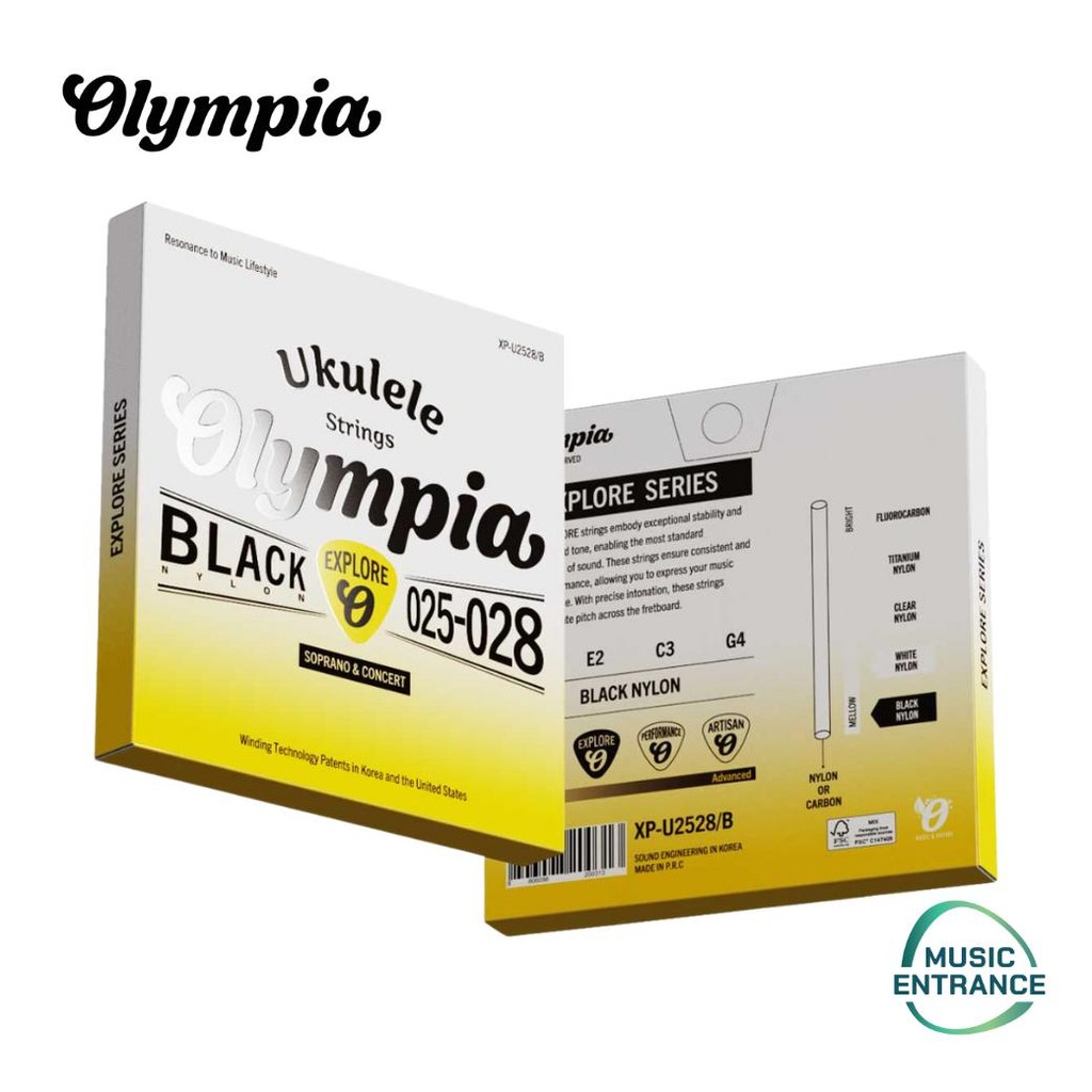 Olympia XP-U2528/B สายอูคูเลเล่ Olympia Explore Series