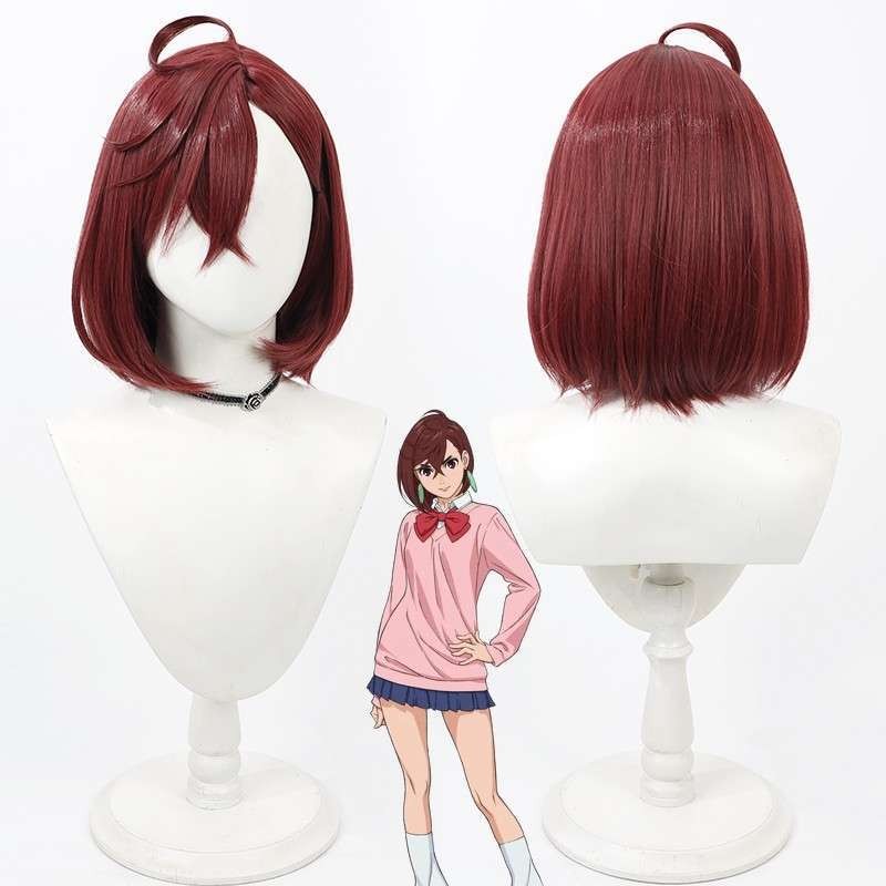 Anime Dandadan Momo Ayase Cosplay Wig 37cm Long Heat Resistant Synthetic Hair Daring big party trend handmade Halloween