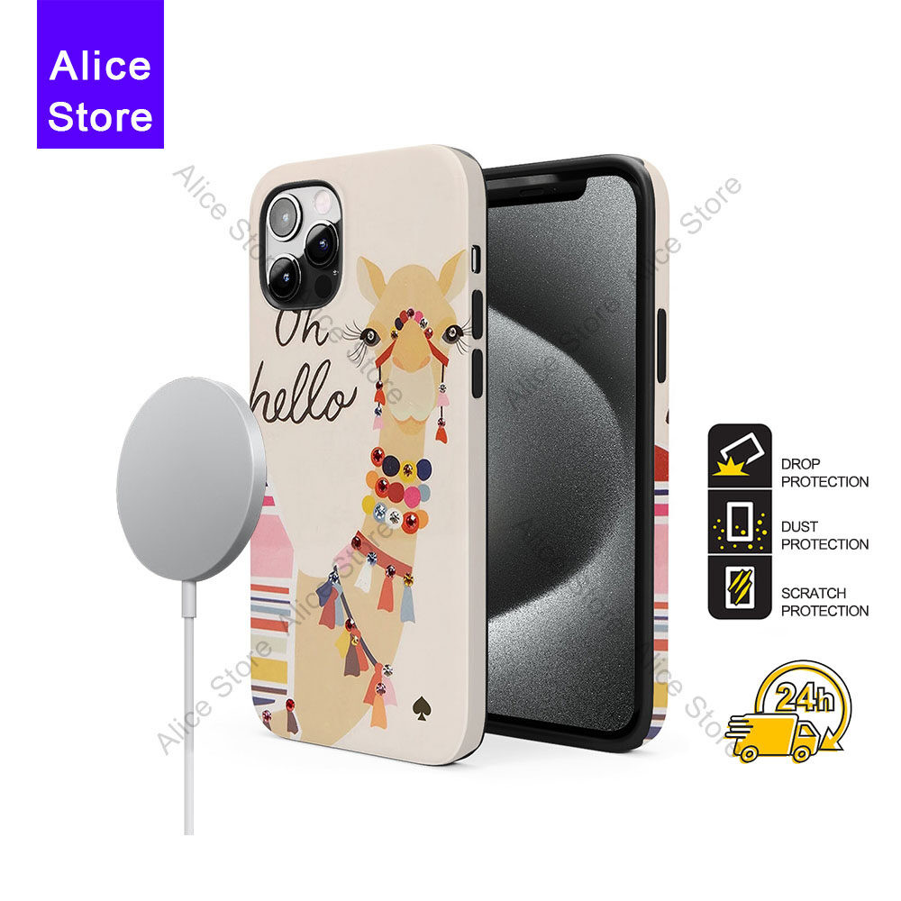 เคสโทรศัพท์แม่เหล็กยีราฟสําหรับ iPhone 17 Pro Max / iPhone 16 Pro Max / 15 Pro Max เคสป้องกัน K20