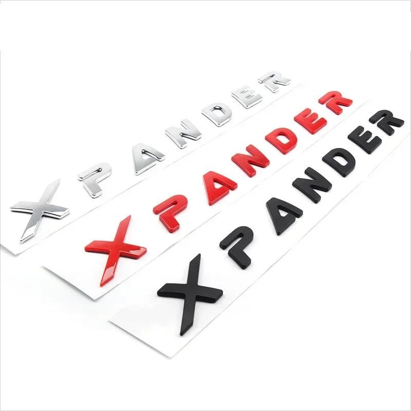 3d Raise ABS XPANDER ตัวอักษรรถด้านหน้า Hood Emblem Badge ด้านหลังสติกเกอร์สําหรับ Mitsubishi XPANDE