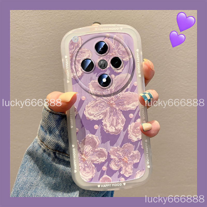 ฟรีฟิล์มด้านหลัง OPPO find X8 Pro เคสโทรศัพท์ find x8pro ซิลิโคนแปดโปร่งใส Graffiti ภาพวาดสีน้ํามันป้องกันกรณีป้องกันกรณี