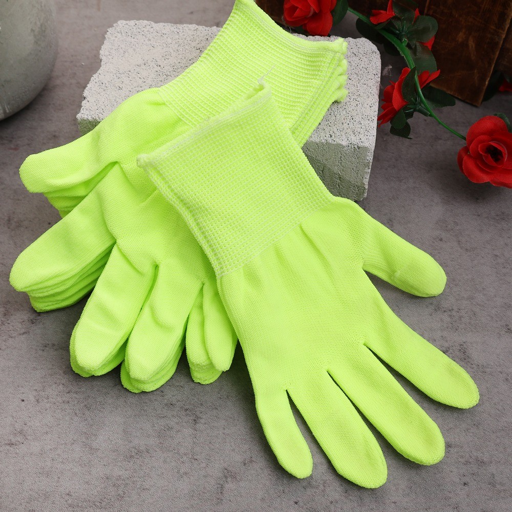 ถุงมือสีเขียวเรืองแสง-พร็อพตกแต่งงานปาร์ตี้-เรืองแสงในถุงมือไนลอนมืด-ลื่นอุปกรณ์ทํางาน-ตกแต่งอุปกรณ์วันเกิด-การระบายอากาศ, อเนกประส - รูปที่ 4