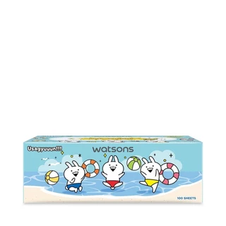Watsons วัตสัน กระดาษทิชชูกล่อง (Usagyuuu) หนา3ชั้น x 100แผ่น.ขอสงวนสิทธิ์ในการเลือกลายสินค้า