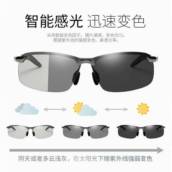 gatorz plume.bkk 2021แว่นตากันแดดโพลาไรซ์อัจฉริยะเปลี่ยนสีใหม่3043แว่นตากันแดดมองกลางคืนสำหรับขับรถแ