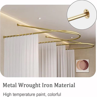 พร้อมส่ง เสายาวความงาม ฉากกั้นเตียง ฉากยึดม่าน ศูนย์ดูแลสุขภาพ ร้านเสริมสวย กายภาพบำบัด โครงรองรับม่าน
