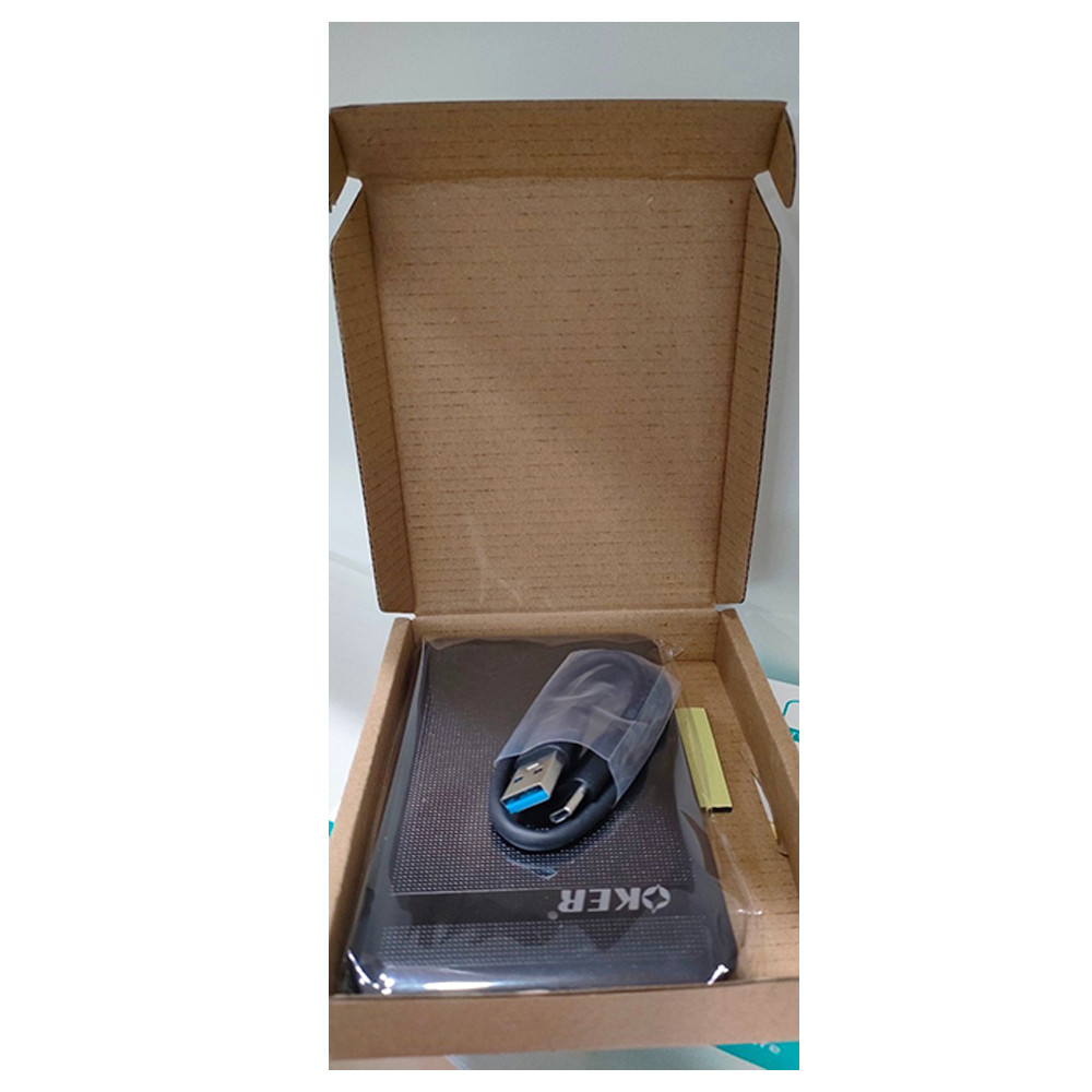 ✅แท้100% Oker ST-249 Type-C USB3.1 External HDD Enclosure Box SATA กล่องใส่ ฮาร์ดดิส 2.5นิ้ว Harddisk Notebook TypeC