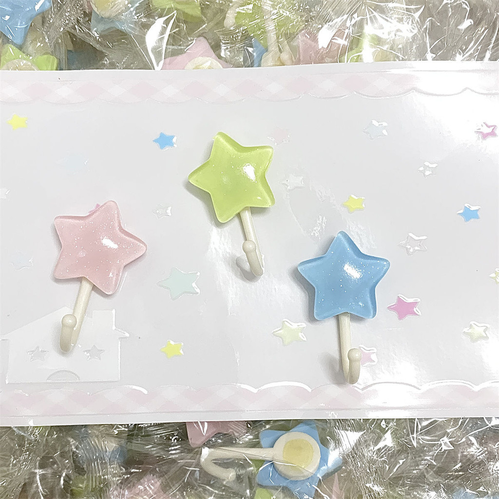 C 彩色星火钩子Ins สีสัน Star Fire Hooked สาวหัวใจ Wal D0bxGaXRU11010