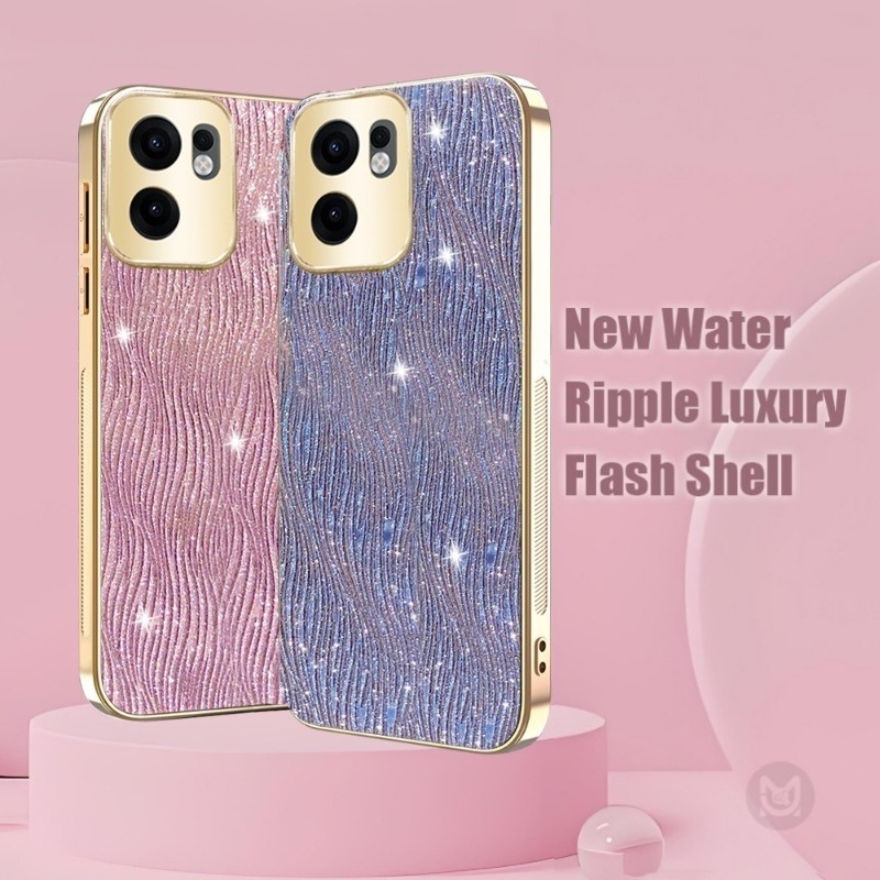 ปลอกสําหรับOPPO Reno 15 14 13 12 11 Pro 15F 14F 13F 12F 11F 8T A18 A38 A79 A98 A3X A5X A6X A3 A5 A6 ProชุบGlitterกล้องเลนส์ป้องกันกรณีกันกระแทก