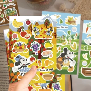 💥พร้อมส่ง💥Disney Mickey mouse pooh donald duck มิกกี้ 50แผ่น พีวีซี กันน้ำ สติ๊กเกอร์