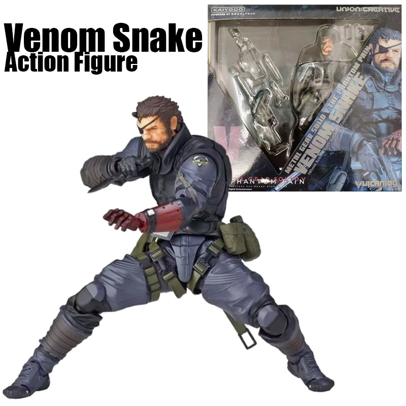 Venom Snake Action Figure Metal Gear Vulcanlog 004 KAIYODO ko Game Collectibles Model
