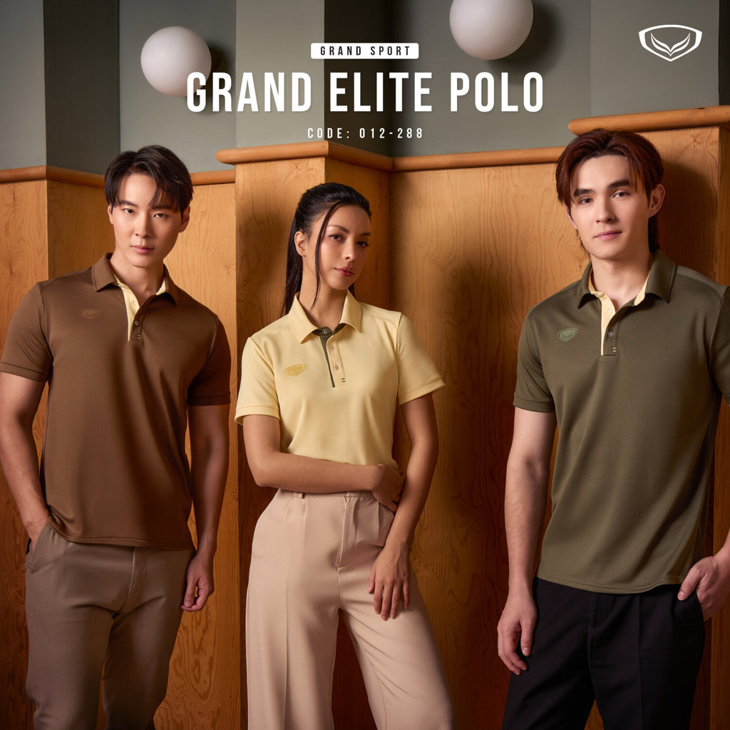 Grand sport เสื้อโปโล รหัส 012288 Knitted 100% คอปก ของแท้