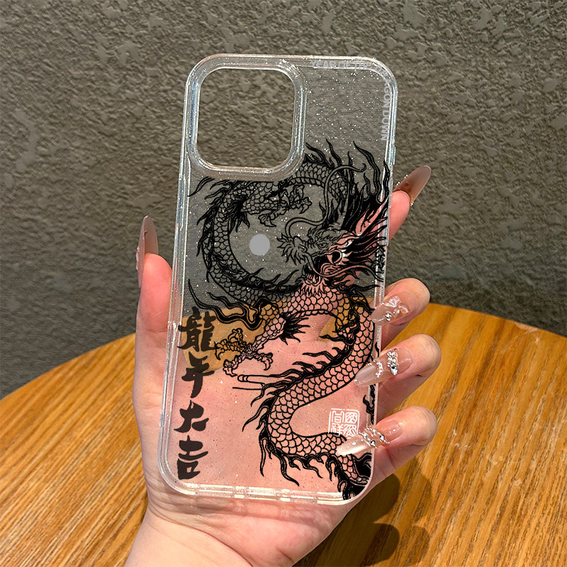 สำหรับ iphone 11 เคสไอโฟน13 กรณีมังกรขาวดำ เคสไอโฟน11 pro รูปที่ 6