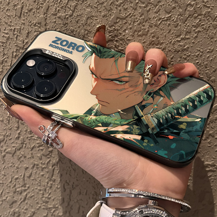 วันพีช โซโล สุดเท่ เคสไอโฟนหรูหราไฮโซ For iphone 11 12 13 14 15 16 Pro MAX 14P 15P X XR XSMAX 7Plus เคสโทรศัพท์กันกระแทก