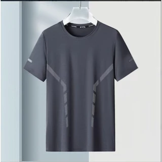 ฤดูร้อน ฤดูร้อน เสื้อยืด ชาย คอกลม เสื้อผ้าแห้งเร็ว แขนสั้น แบบบาง ระบายอากาศได้ดี ใส่สบาย