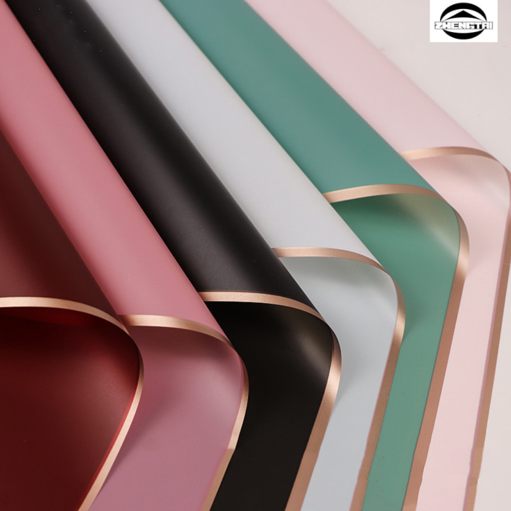 กระดาษห่อช่อดอกไม้ 20 แผ่น สไตล์เกาหลี วัสดุกันน้ำ ใช้ได้กับดอกไม้สดและดอกไม้ประดิษฐ์ ขนาด 58x58 ซม.