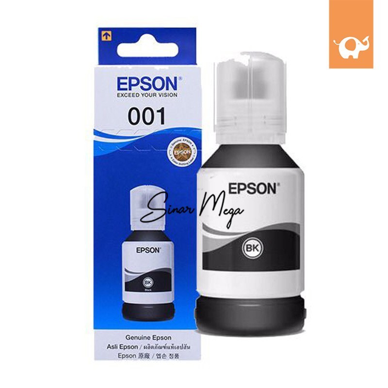 EPSON Refill Ink 001 หมึกพิมพ์สีดํา 127ML สีดํา คุณภาพ