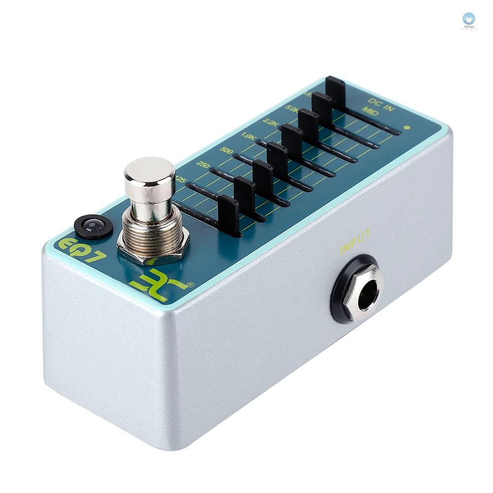 ENO EX EQ7 กีตาร์ Equalizer Effect Pedal 7-Band EQ Full Metal Shell True Bypass