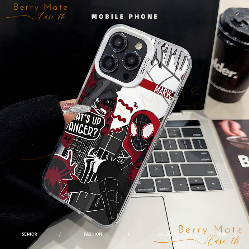พร้อมส่ง เคสไอโฟน16 รูปภาพการ์ตูน สไตล์แฟขั่น สำหรับ iPhone 13 12 7Plus 14 15 16 Pro MAX X XR XSMAX SE2020 ป้องกันมือถือ