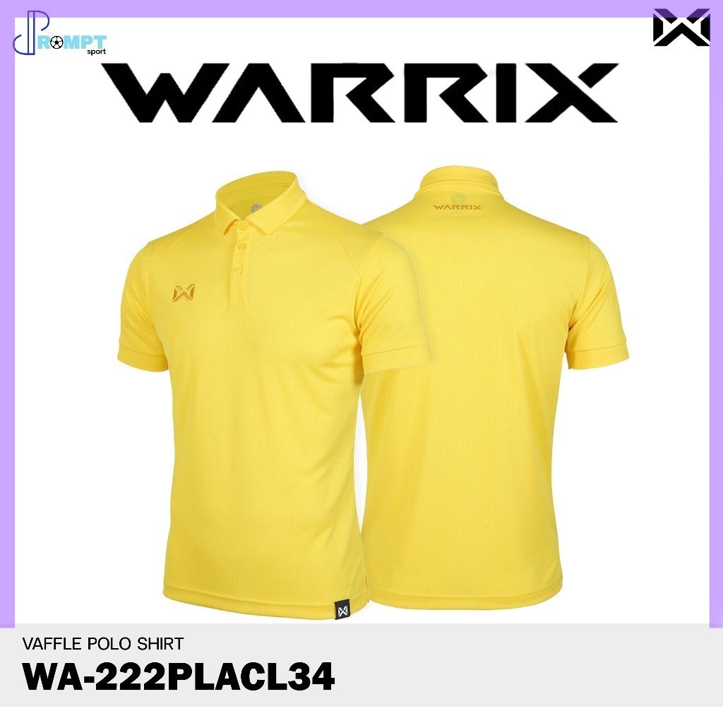 SPORT เสื้อสีพื้น เสื้อโปโลวอริกซ์ WARRIX VAFFLE รุ่น WA-222PLACL34 ชุดที่ 1 เสื้อโปโล ของแท้100% - รูปที่ 6