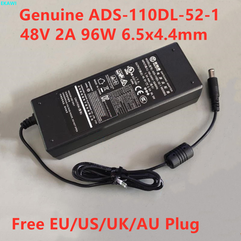 ของแท้ 48V 2A 96W 6.5x4.4mm ADS-110DL-52-1 480096อะแดปเตอร์สลับ G AC สําหรับเครื่องชาร์จจอภาพ Dahua 