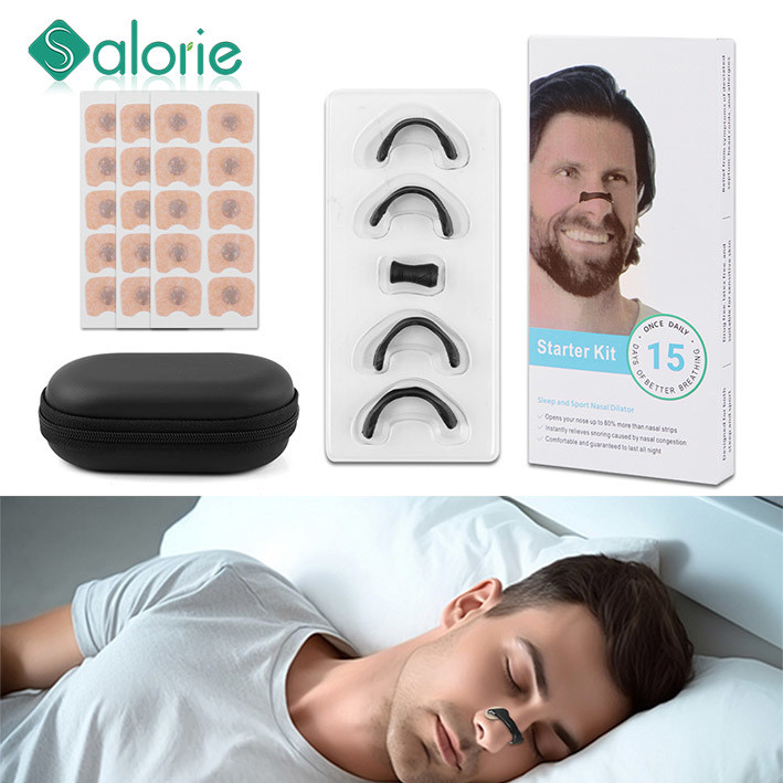 SALORIE Sport Nasal Dilator Sleep Nasal Breathing Dilators เครื่องมือการฝึกอบรม Intake Breathe แถบจมูกลดการนอนกรนกีฬาและอุปกรณ์กลางแจ้ง