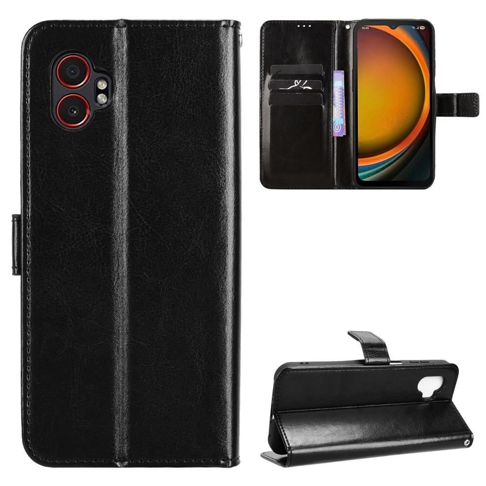 หรูหรา Crazy Horse ปลอกหนัง PU สําหรับ Samsung Galaxy Xcover7 Pro 5G ฝาครอบสําหรับ Galaxy Xcover 7 P