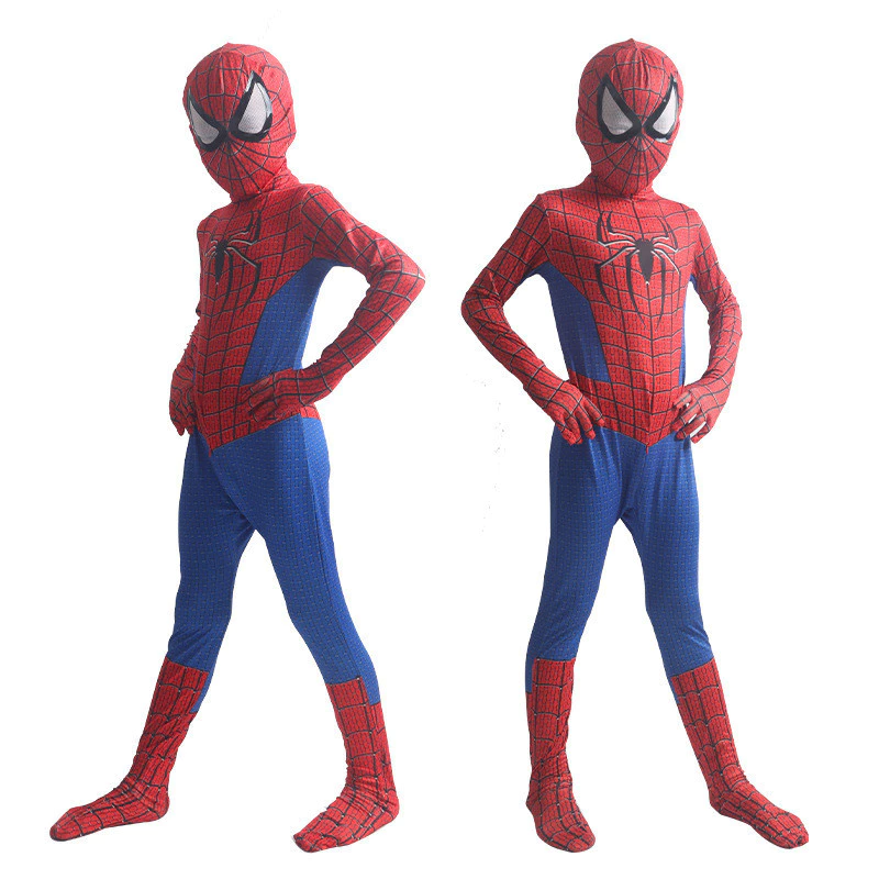 *ส่งจากไทยมีเก็บเงินปลายทาง* ชุดสไปเดอร์แมน เด็กและผู้ใหญ่ spiderman ชุดซุปเปอร์ฮีโร่ ชุดแฟนซี thumbnail 9
