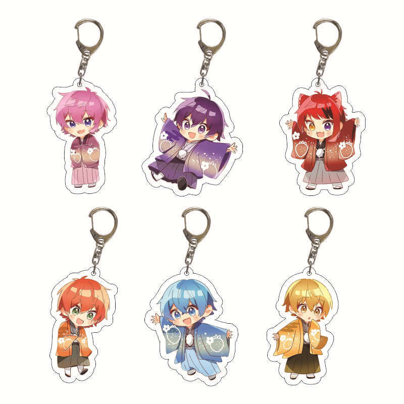 พวงกุญแจอะคริลิค Shinaka Junping Kram การ์ตูน