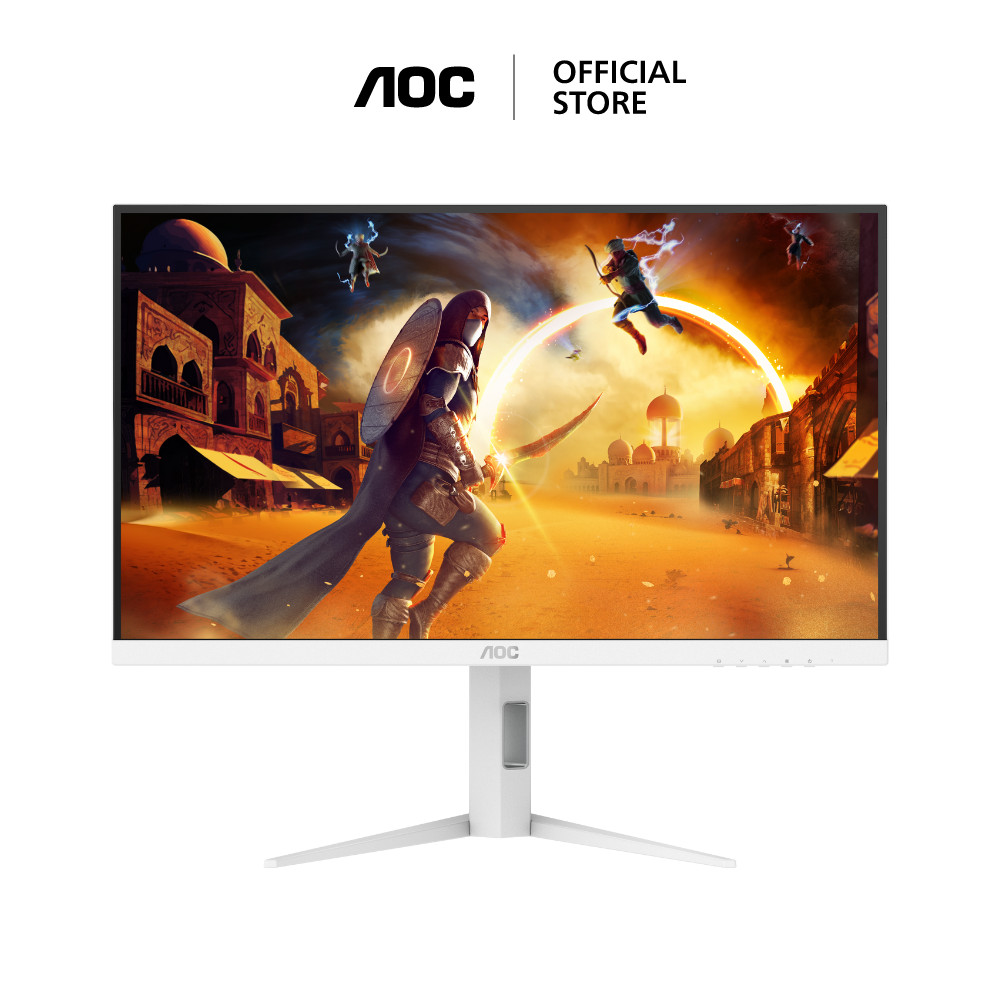 AOC Q27G4/WS WHITE GAMING MONITOR (เกมมิ่งมอนิเตอร์) 27" FAST IPS QHD 2K 200Hz PIVOT