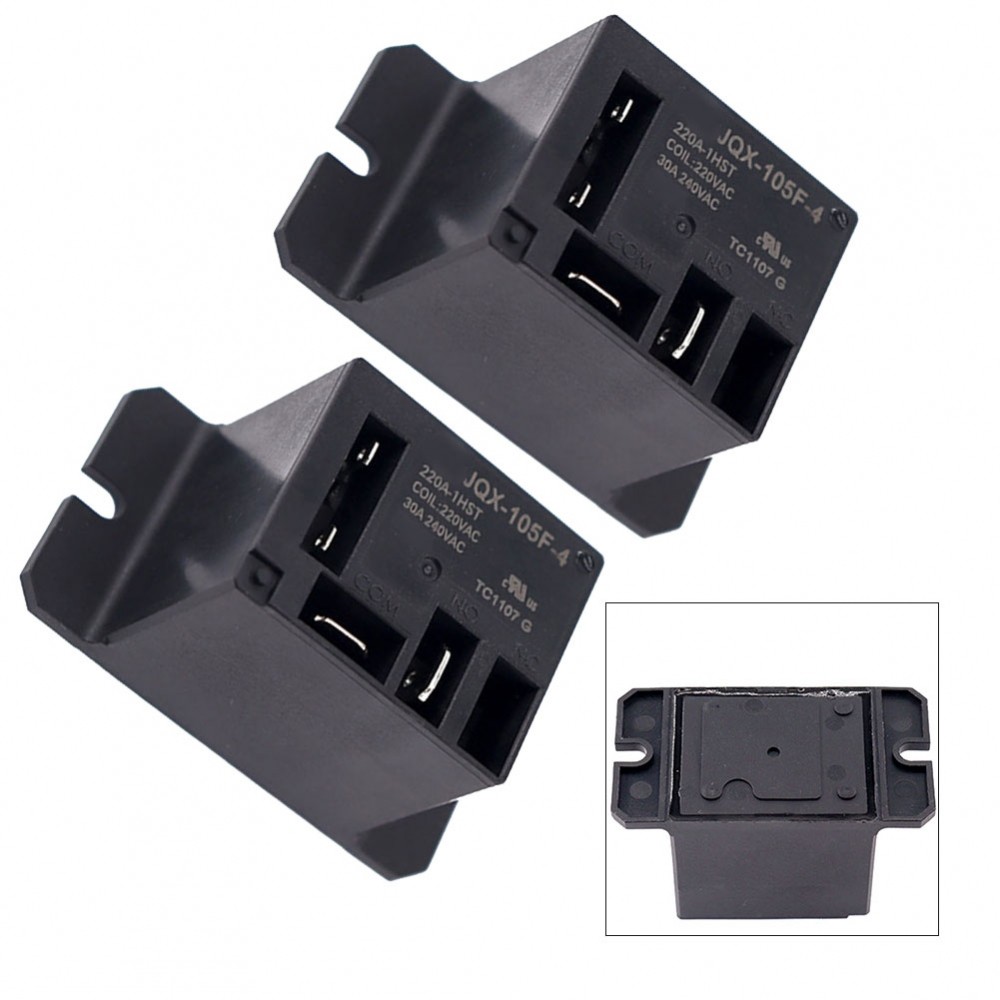 2PCS JQX105F4 4Pin รีเลย์เครื่องปรับอากาศสําหรับอุตสาหกรรม HVAC และอุปกรณ์