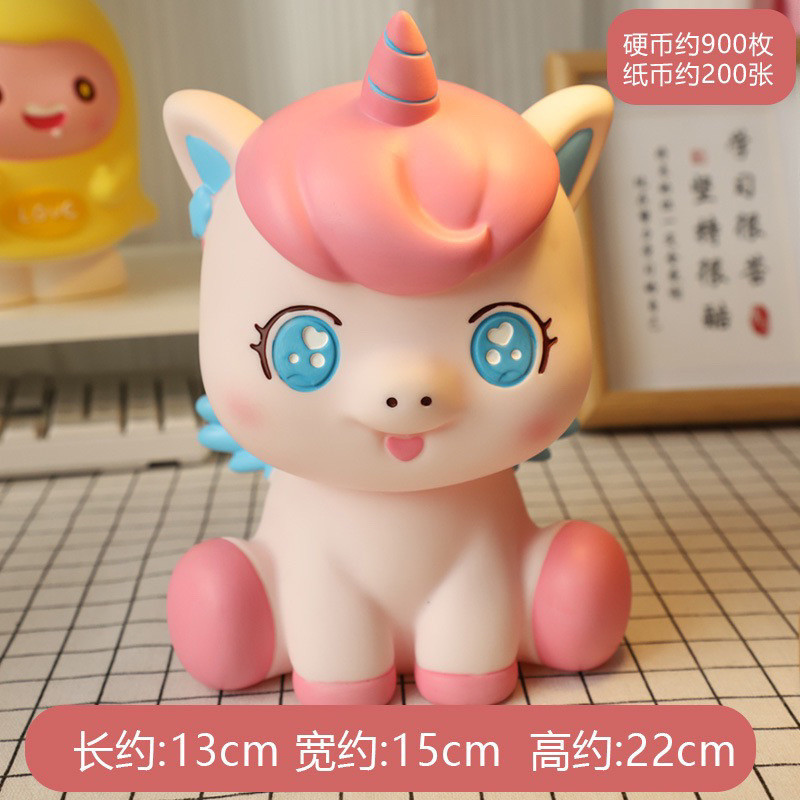 【พร้อมส่ง】unicorn pony piggy bank ออมสินหมู ม้าโพนี่ กระปุกออมสินยูนิคอร์นเครื่องประดับม้าเปลี่ยนการจัดเก็บ