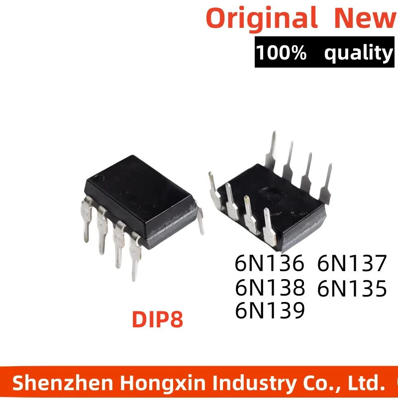 1-5PCS 6N135 6N136 6N137 6N138 6N139 ข้อต่อแสงเป็น DIP8 ออปโตไซulator photoelectric ข้อต่อ
