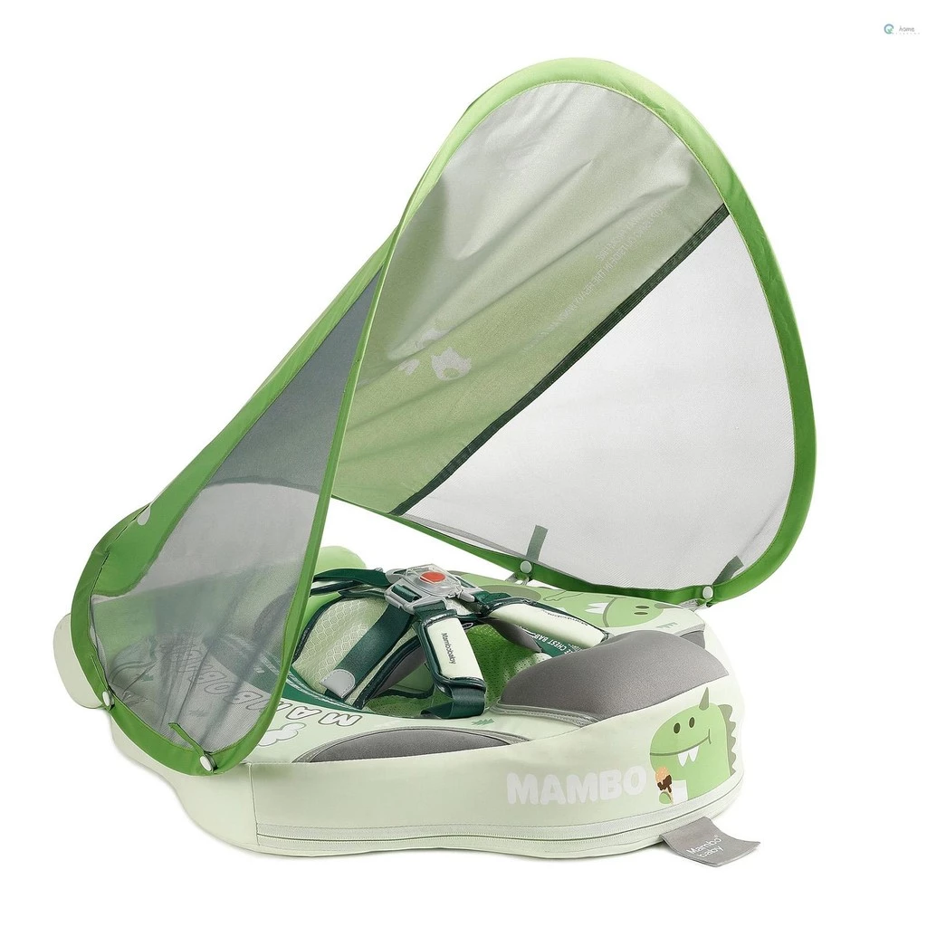 Mambobaby ห่วงยางว่ายน้ำเด็ก Non-inflatable มีหลังคา สำหรับเด็ก 3-24 เดือน