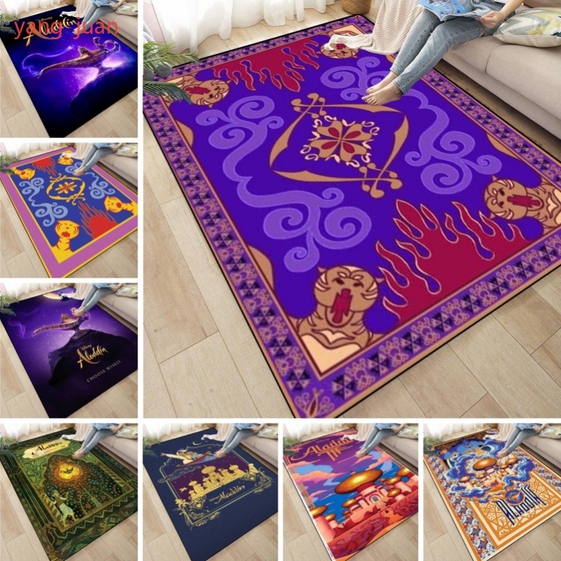 อะนิเมะอลาดินและโคมไฟวิเศษพรมพิมพ์วิเศษวิเศษวิเศษพรมปูพื้นห้องนั่งเล่นเสื่อประตูห้องนอน ว34