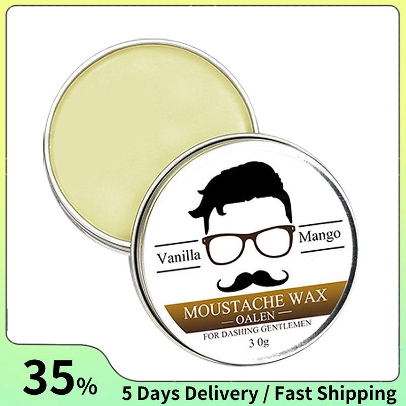 Lanthome ชาย Beard Wax ที่น่าสนใจหนวด Moustache Nourishing Beard Care ปรับปรุงยุ่ง Sparseness ลด Cur