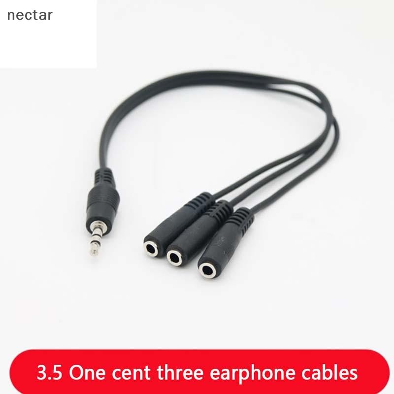 Tar Aux Multi หูฟังหูฟังอะแดปเตอร์เสียงอะแดปเตอร์ 3.5 มม.แจ็ค HUB Spliter สาย N