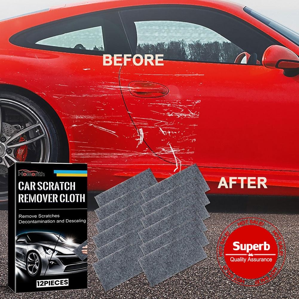 2024 อัพเกรด Magic Car Scratch Repair Cloth ผ้าทําความสะอาดนาโน Scratch Remover สําหรับรถยนต์ M7j3