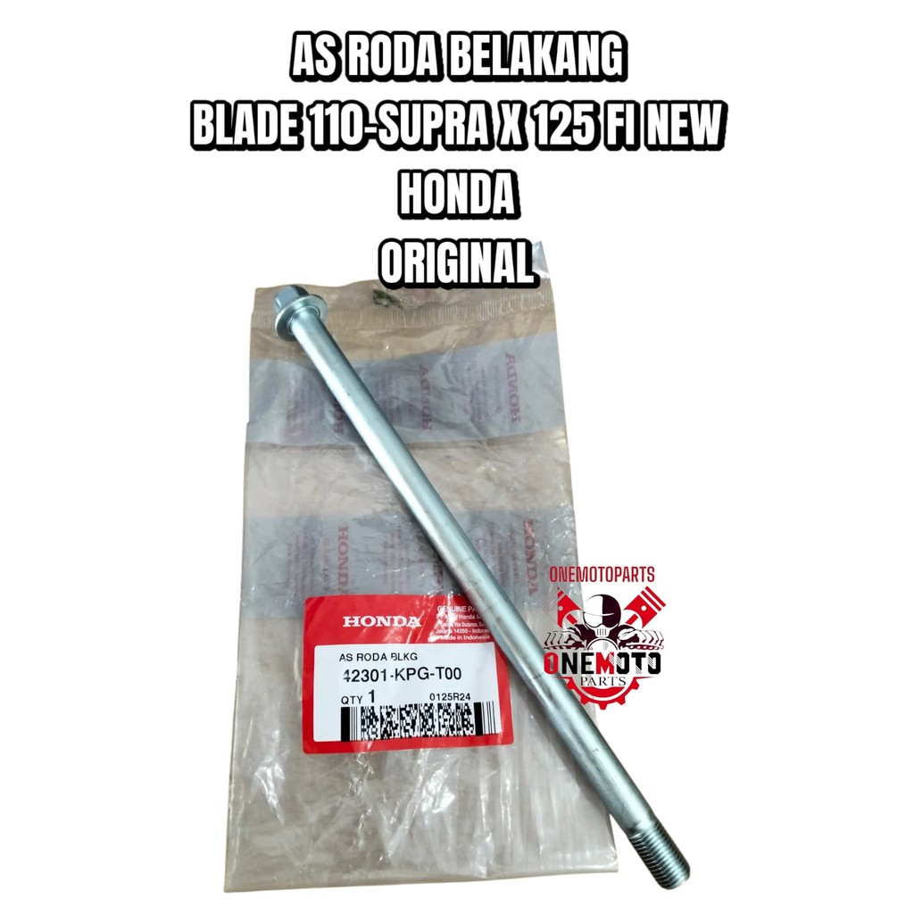 ORIMOTO- REAR AXLE BLADE 110 SUPRA X 125 FI ใหม่ HONDA 42301-KPG-T00 เดิม