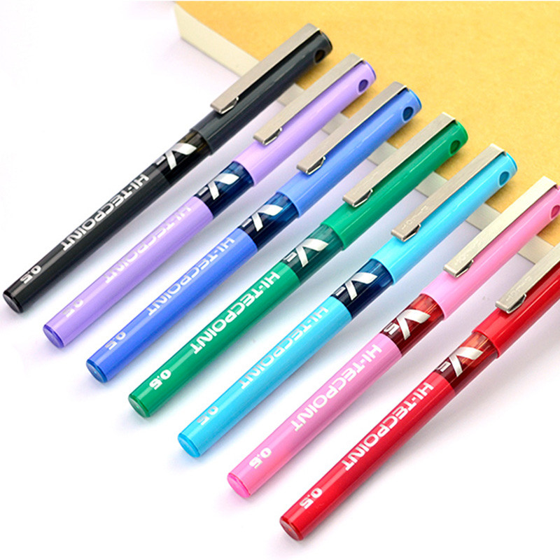 ญี่ปุ่นญี่ปุ่น PILOT PILOT PILOT ปากกาเจลปากกาหมึกซึม BX-V5 Rollerball ปากกาสีดําปากกาลายเซ็นสี 0.5/