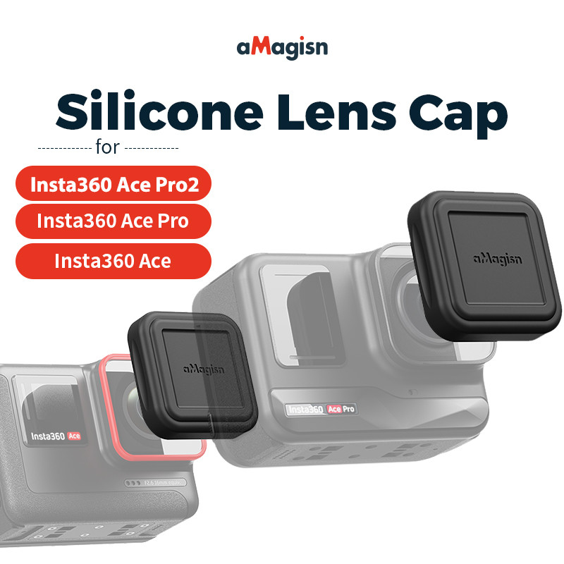 ฝาครอบเลนส์ซิลิโคนสําหรับ Insta360 Ace Pro 2 / Ace Pro / Ace Insta360 อุปกรณ์เสริม
